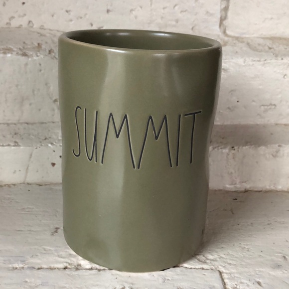 Rae Dunn Other - Rae Dunn Summit Ceramic Candle Holder with Cool Mist Scented Candle Wood Wick